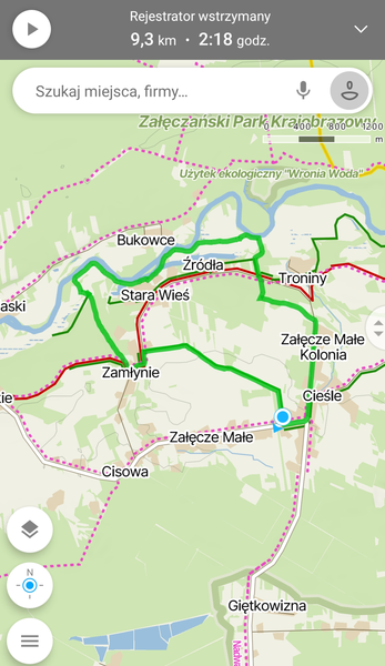Mapa rajdu