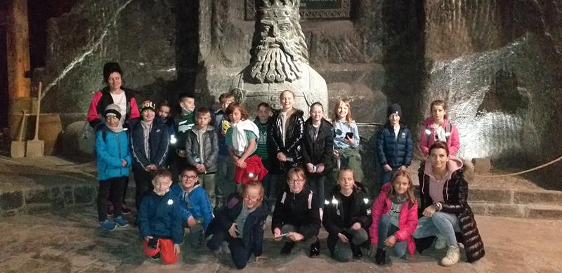 dzieci w kopalni Wieliczka